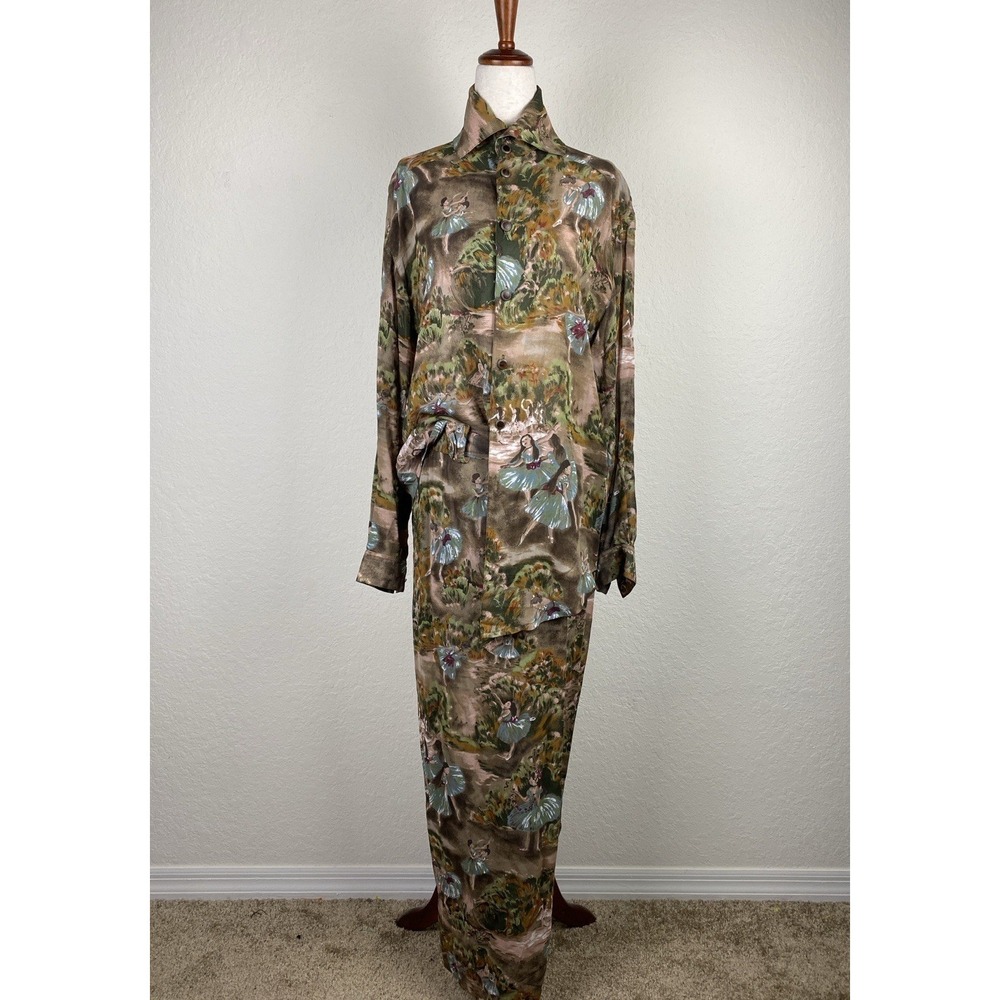 RARE Vintage 2 Piece Set Womens M Ballet L Dance Ballerina Wearable Art Opera